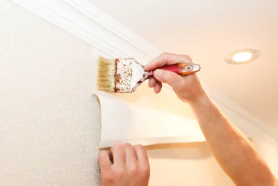 Pose de papier peint à Harreberg — revêtements muraux et toiles de verre